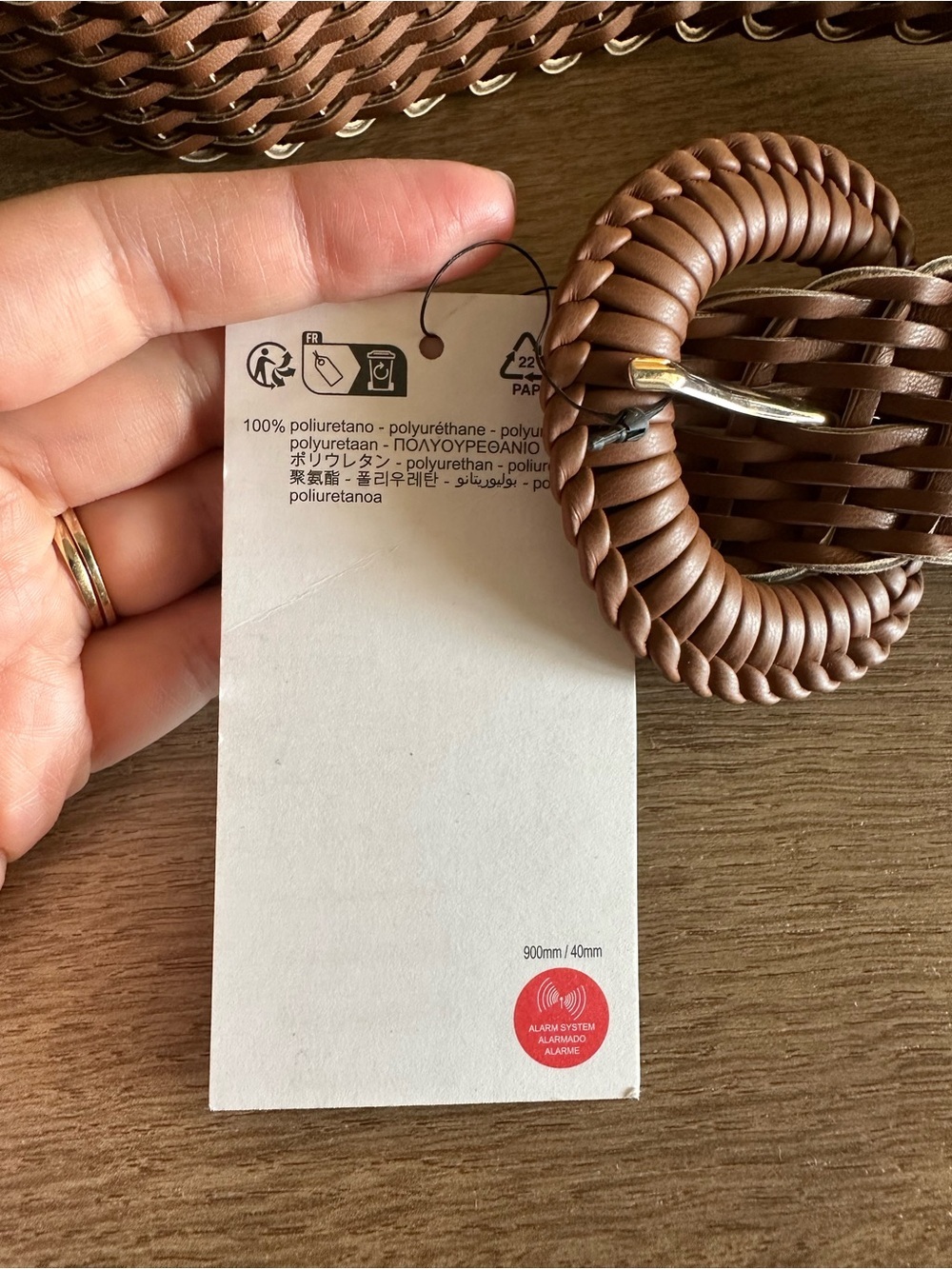 Zara Braided Round-Buckle Belt - Picture 7 of 7